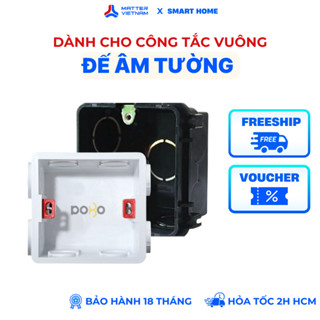  Đế Âm Vuông Schneider A3B050_G19   Dobo Korea Chuyên Dụng Cho Ổ Cắm Công Tắc Thông Minh Aqara Mapro... 
