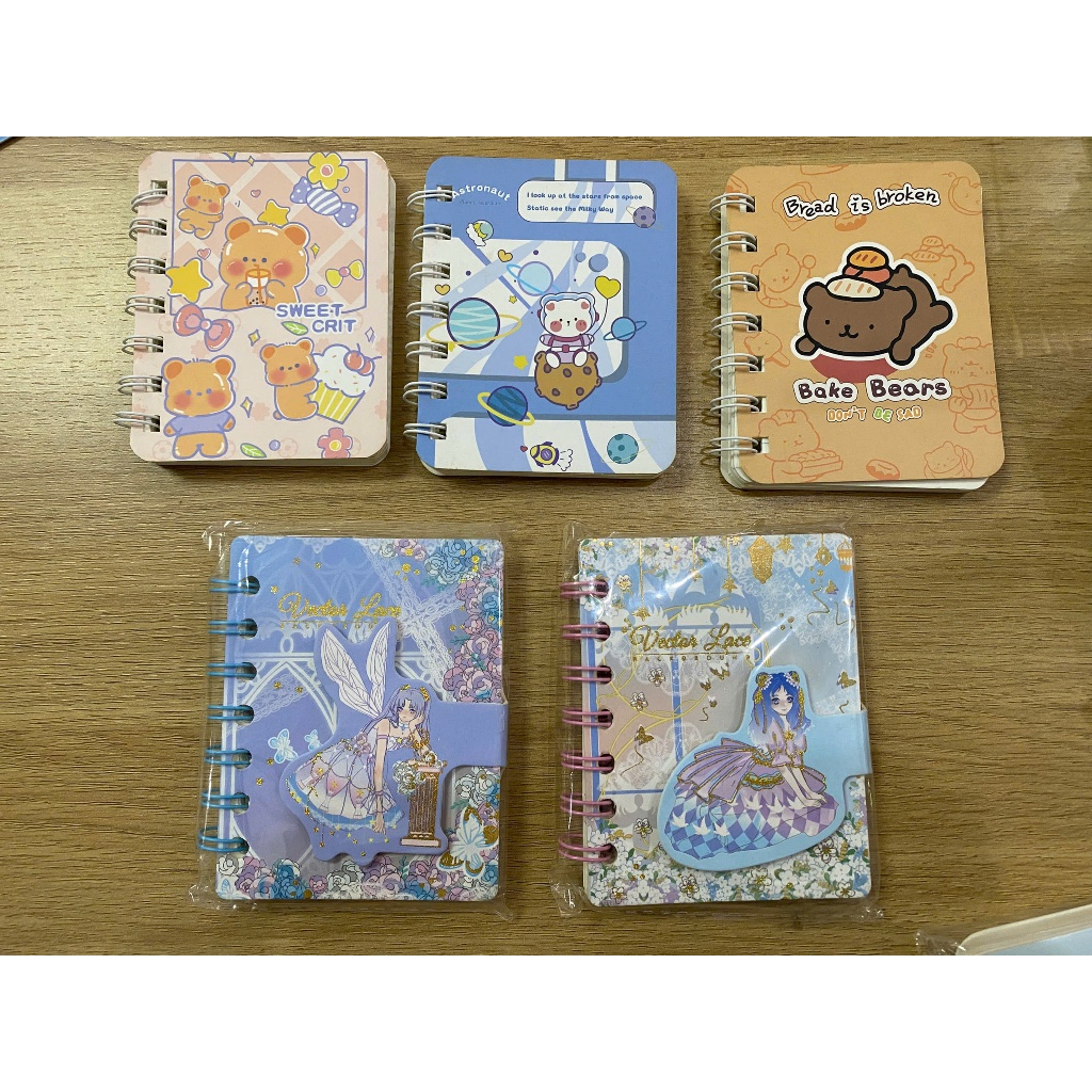 Sổ lò xo 200 trang A7 nhiều mẫu