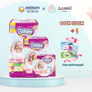 Miếng Lót Sơ Sinh Bobby Newborn 2 (40 Miếng, 60 Miếng) Tả Dán Sơ Sinh Siêu Mềm Thấm Nhanh