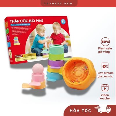 Đồ Chơi DUKA: Tháp Cốc Bảy Màu - DK580014