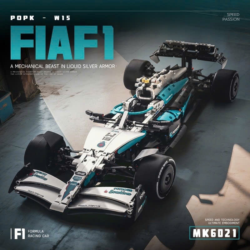 ( Tặng 1 MiniFigure ) Bộ Đồ Chơi Lắp Ráp Mô Hình Xe Đua F1 FIA Tỉ lệ 1:8 với hơn 1900pcs