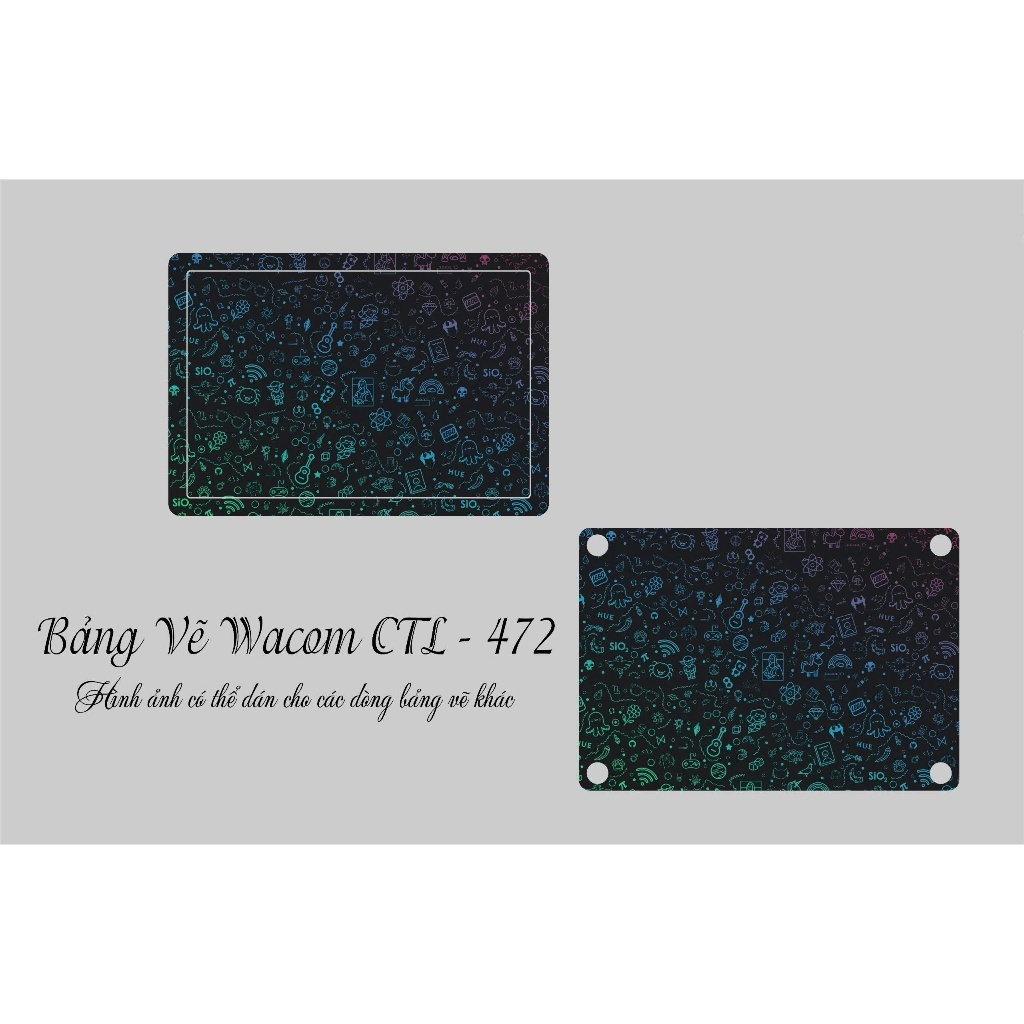 SKIN BẢNG VẼ WACOM CTL-472 SKIN THEO YÊU CẦU, INBOX TRỰC TIẾP ĐỂ GỬI MẪU SHOP LÊN DEMO