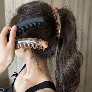 Kẹp Chuối Lười Chuối Kẹp Tóc Tóc Đuôi Ngựa Cao Cố Định Hiện Vật Kẹp Dọc Phụ Kiện Tóc Cho Nữ [T1-KHO2]