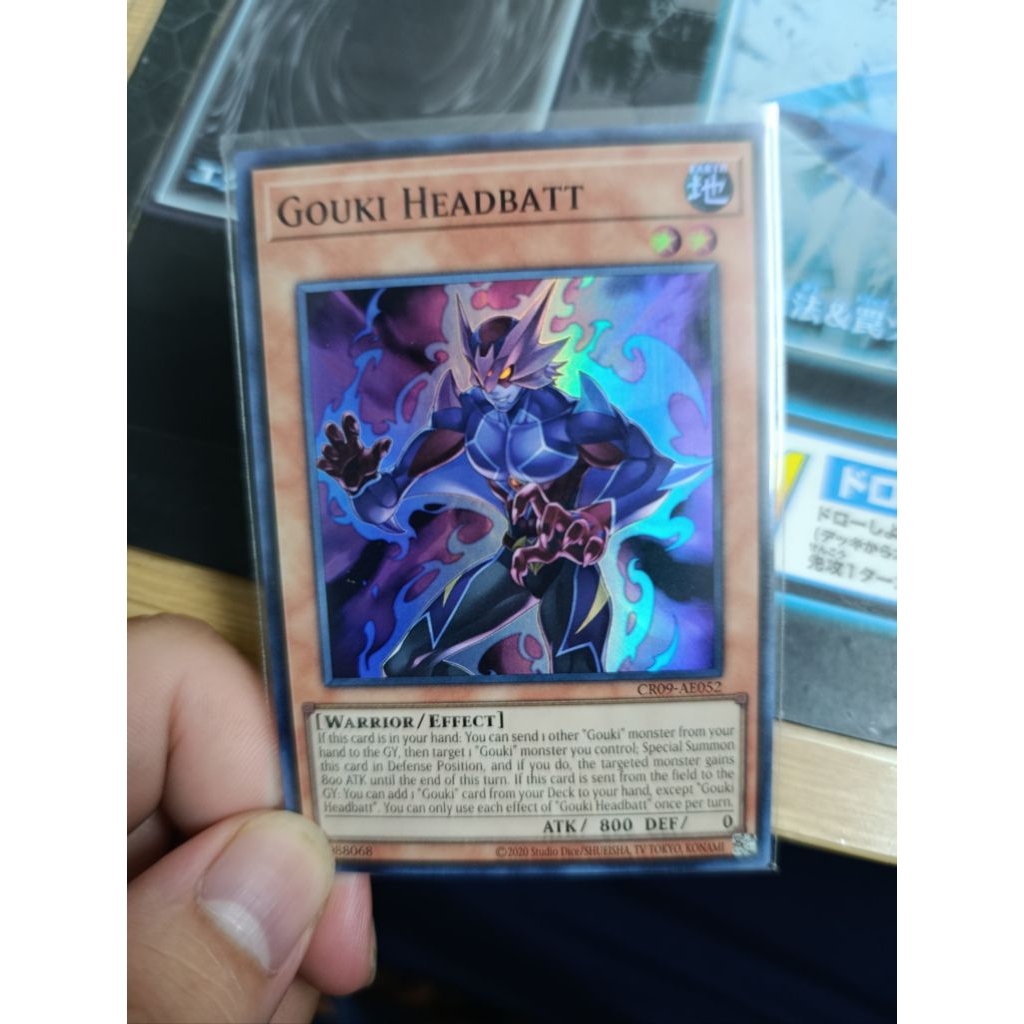 [ NEW ] Thẻ bài Yugioh Gouki Headbatt CR09-AE052