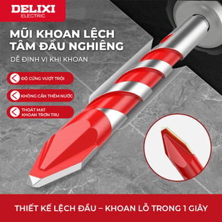  Mũi Khoan Lệch Tâm Đa Năng Delixi DLX-PXZ Chuyên Dùng Khoan Bê Tông Khoan Gạch Men Khoan Góc Hẹp 
