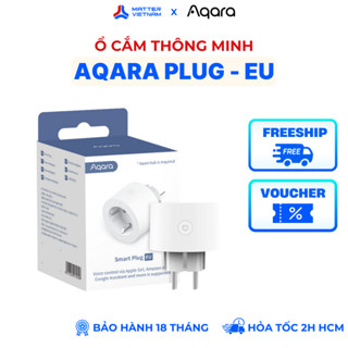 Ổ Cắm Thông Minh Aqara Smart Plug Zigbee - Chuẩn US Chân Tròn Apple Homekit - BẢN QUỐC TẾ 