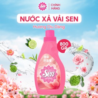Nước Xả Mềm Vải SEN Đậm Đặc Hương Nước Hoa Lưu Hương Bền Lâu Quần Áo Thơm Mát Khử Mùi Khó Chịu 800g
