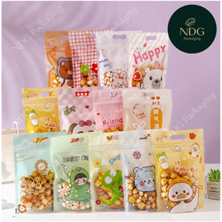  50 Túi Zip Đựng Bánh Quy Kẹo Kẹo Nougat Cookie Hoạ Tiết Xinh Xắn - Túi Zip Đựng bánh kẹo quà tặng cho bé 