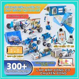  BỘ KỸ SƯ CƠ KHÍ lắp ráp mô hình động cơ chuyển động ROBOT điều khiển đồ chơi giáo dục lập trình STEM lắp ghép kỹ thuật 