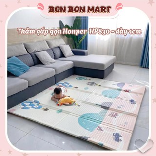 Thảm Xốp XPE 2 Mặt Chống Trơn Trượt Cho Bé HONPER, phủ lớp Silicon chống thấm, chống va đập an toàn