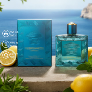 Nước hoa nam AURALYN - E/R.O.S dầu thơm cao cấp 100ml hương thơm từ gỗ hoa và quả ngọt, lưu hương nam tính hiện đại H88