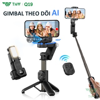 TNW Q19 Gimbal Chống Rung Điện Thoại quay phim Gimbal Q19 tích hợp gậy chụp ảnh tripod Có Đèn LED