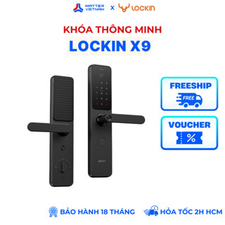   LẮP HCM HN  LOCKIN X9 - BH 24 THÁNG - Khóa Thông Minh Vân Tay 6 Cách Mở Khóa - BẢN QUỐC TẾ 