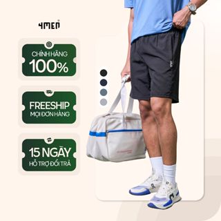 Quần Short Thể Thao Nam In Chữ 4MEN ở Túi Form Relax Sport 4MEN QS077 thấm hút mồ hôi. thoáng mát