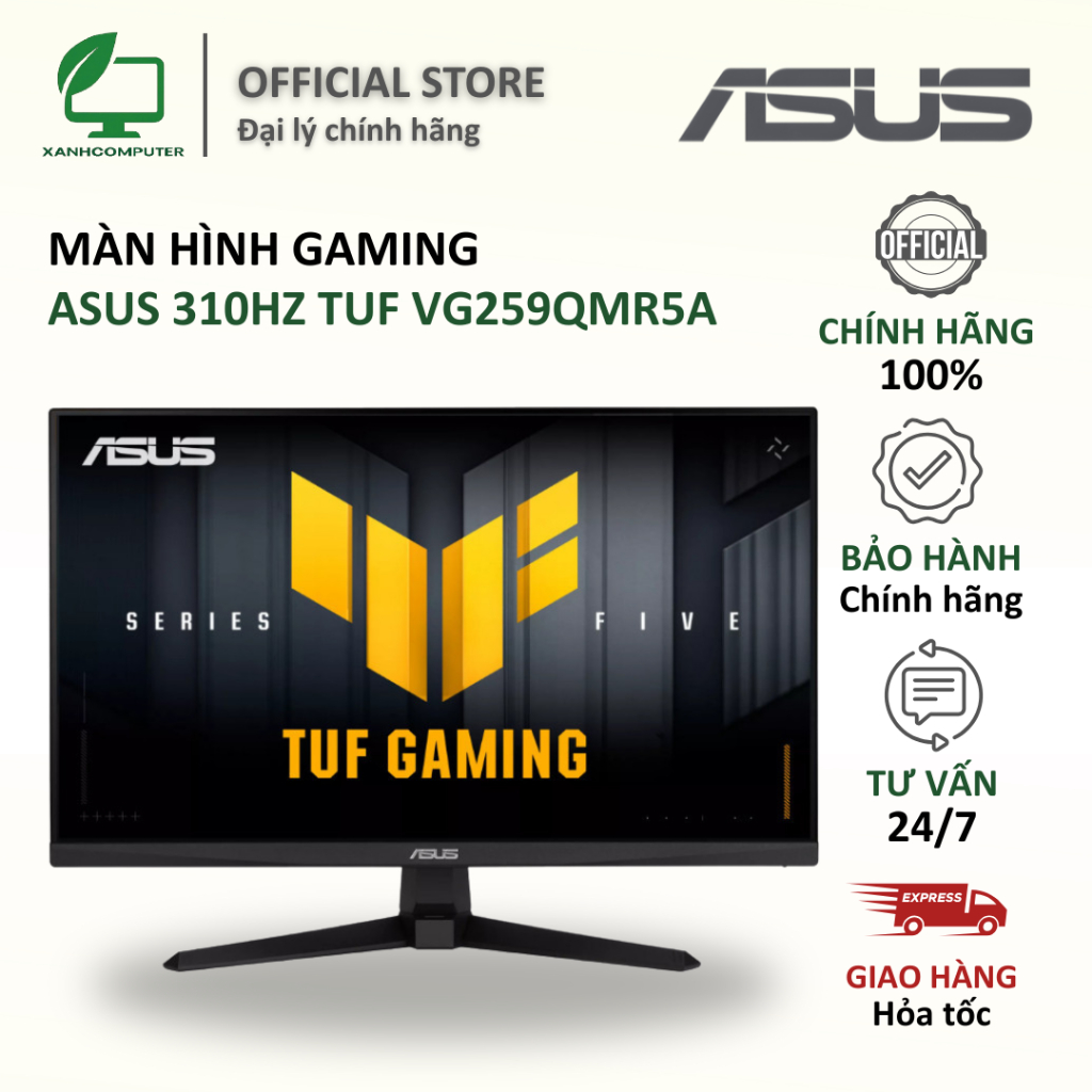 MÀN HÌNH GAMING ASUS 310HZ TUF VG259QMR5A (25 inch/FHD/Fast IPS/310Hz/0.3ms)
