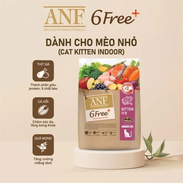 ANF - 6 Free Thức ăn hạt hữu cơ cho mèo 1KG6