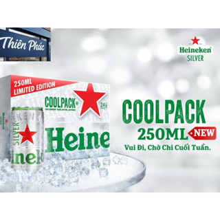  Bia Heineken Cool Pack thùng 24 lon 250ml - Bia Heineken Silver 