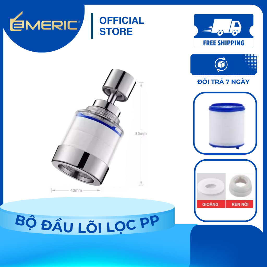 Bộ Lọc Nước, Đầu Vòi Lọc Nước Đa năng Phù Hợp với Nhiều Loại Vòi Thông Dụng