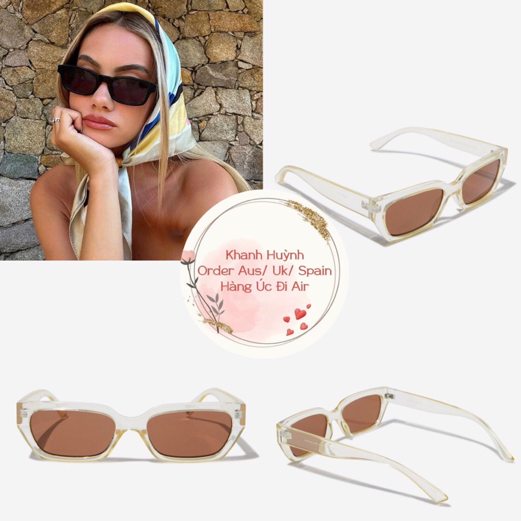 Kính thời trang Cotton on Mid Rectangle Sunglasses Auth Úc