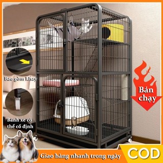 Chuồng Mèo Nan Ống 3 Tầng 4 Tầng 5Tầng, Lồng Cho Mèo BigSize 1m68, 1m56 Có Thể Nuôi Nhiều Mèo Chung Chuồng