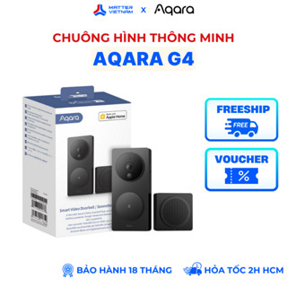  Aqara G4 - Chuông Hình Thông Minh Dùng Pin Hỗ Trợ Homekit Độ Phân Giải 1080P Faceid - Bản Quốc Tế 