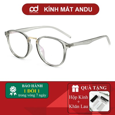 Gọng kính tròn nam nữ chất liệu nhựa dẻo phụ kiện thời trang AnDu nhiều màu - 209