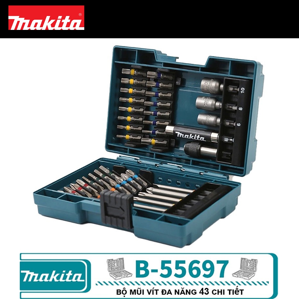 Bộ mũi vít đa năng 43 chi tiết Makita B-55697 | Makita Việt Nam