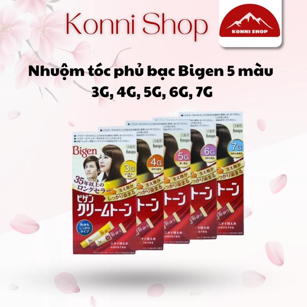 Nhuộm tóc phủ bạc Bigen 5 màu 3G - 4G - 5G - 6G - 7G