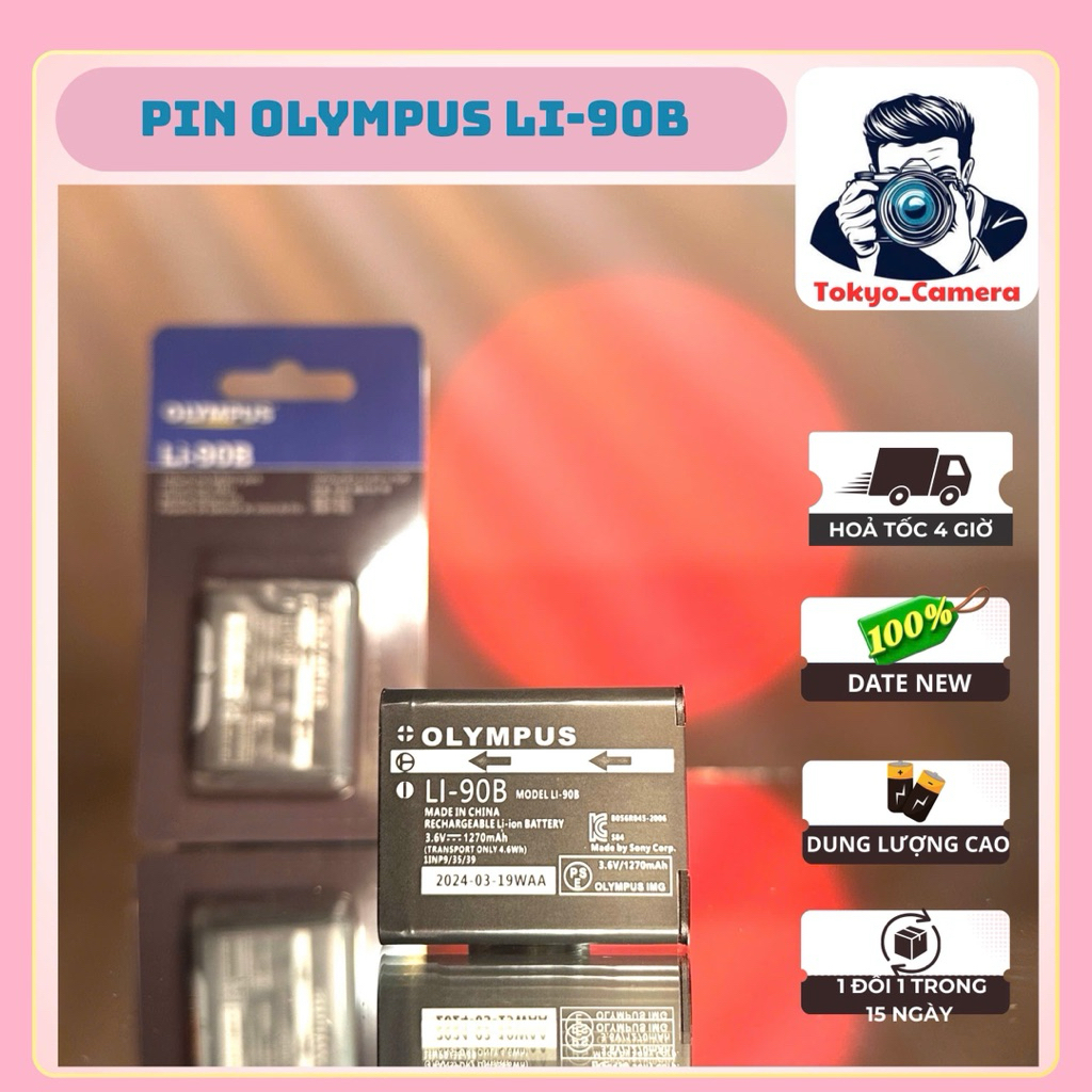 Pin Olympus Li-50B dùng cho Stylus 1010, Stylus 1020, Stylus 1030, SW Stylus Tough-6000, Stylus Toug