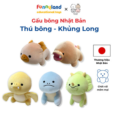 Gấu Bông Khủng Long Mofmo Friends Nhật Bản - Thú Nhồi Bông Cao Cấp, Mềm Mịn, Quà Tặng Dễ Thương