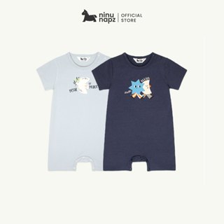  NinuNapz - Áo liền quần ngắn tay cao cấp cho bé từ 9M-24M - Vải sợi tre pha cotton siêu mềm mịn êm ái 