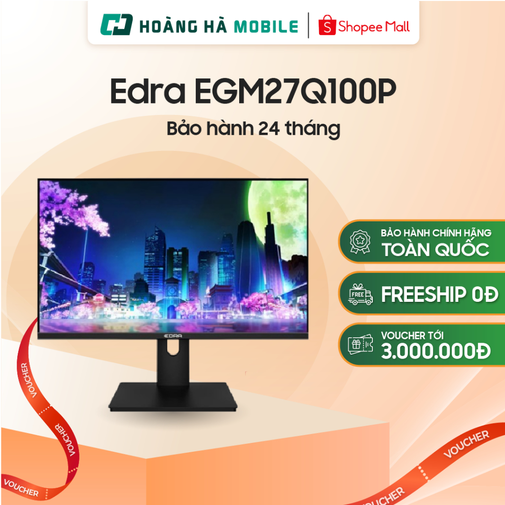Màn hình Edra EGM27Q100P (27 inch/QHD/IPS/100Hz/1ms) - Chính hãng