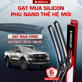 CẶP GẠT MƯA Ô TÔ xe FORD - Gạt mưa ô tô Silicon phủ nano chống nước Medicar