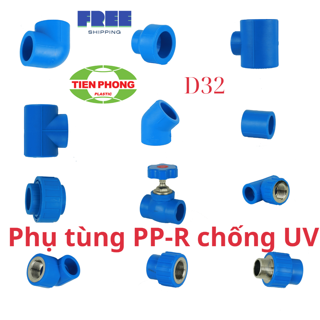 Phụ kiện Ống PPR Φ32 chống UV Tiền Phong