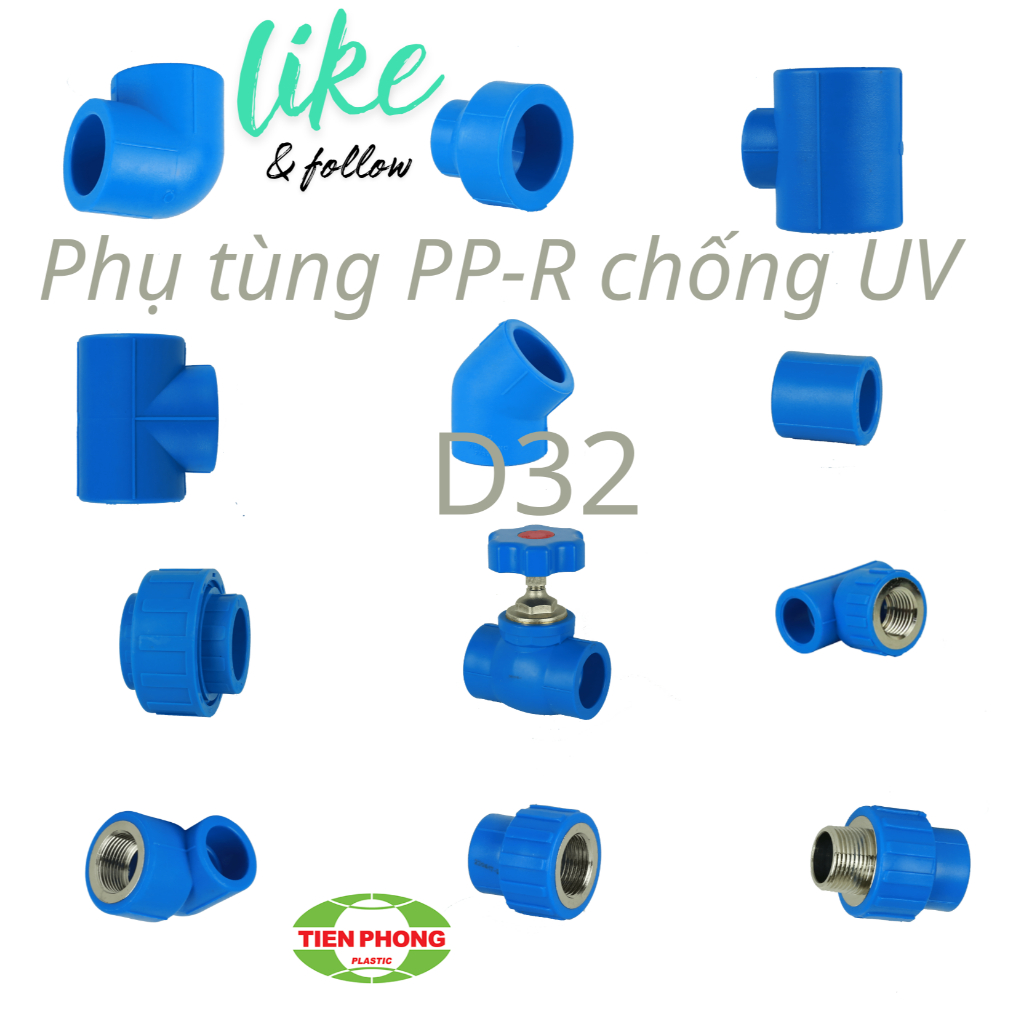 Phụ kiện Ống PPR - Φ32 chống UV Tiền Phong