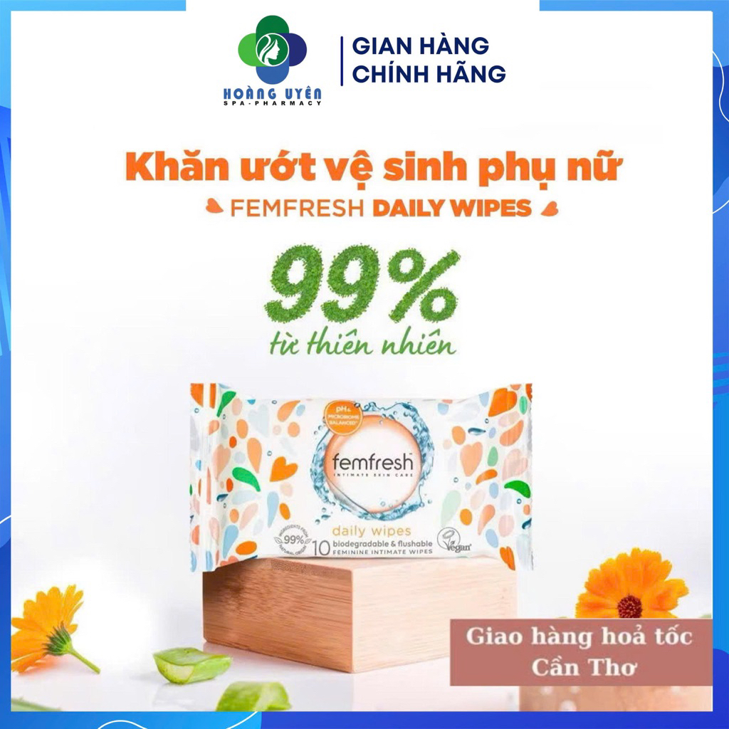|Date 5/26| Femfresh  Wipes 10 Pack - Khăn ướt phụ khoa 10 miếng
