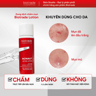  Dung dịch chấm mụn Acnaut Active Lotion Biotrade giảm mụn sưng mụn bọc mủ 15ml 