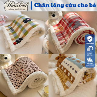  Chăn lông cừu cho bé chăn cho bé đi học chăn thu đông cho bé nhập khẩu 2 lớp dày dặn siêu mềm siêu mịn không rụng lông 