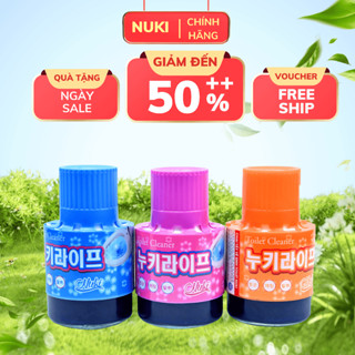 Cốc thả bồn cầu NUKI 380g - Giải pháp cho bồn cầu trắng sáng, thơm tho - Diệt khuẩn 99,9%