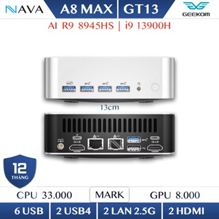 Máy Tính Mini PC GEEKOM A6 A8 MAX GT13 PRO Ryzen 7 6800H R9 8945HS i9 13900H - AMD 8945 HS 13900