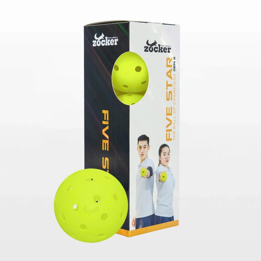Combo 3 Bóng Pickleball Zocker Five Star Gen 2