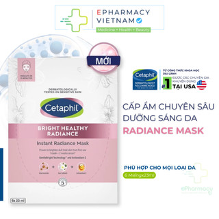  Mặt Nạ CETAPHIL Bright Healthy Radiance Instant Mask Hỗ Trợ Dưỡng Sáng Da & Cấp Ẩm Chuyên Sâu 6x23ml 