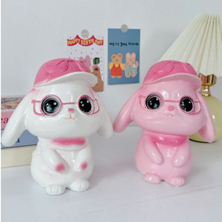  Ống tiết kiệm Thỏ ba lô đeo kính siêu sễ dễ thương | Trang trí. tiết kiệm quà tặng Tiemheosoda 