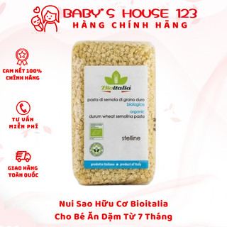 Tách lẻ 100gr - nui sao hữu cơ bioitalia cho bé ăn dặm từ 6 tháng