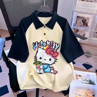 Áo phông polo cho bé gái, áo cổ bẻ fom rộng chất vải poly cá sấu dày dặn mềm mịn thoáng mát cho bé 25-52kg ( mã 01 )