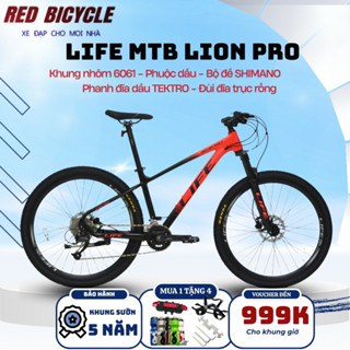 Xe Đạp Địa Hình MTB LIFE LION PRO - Bộ Chuyển Số Shimano, Phanh Dầu TEKTRO, Phuộc Dầu, Trục Rỗng