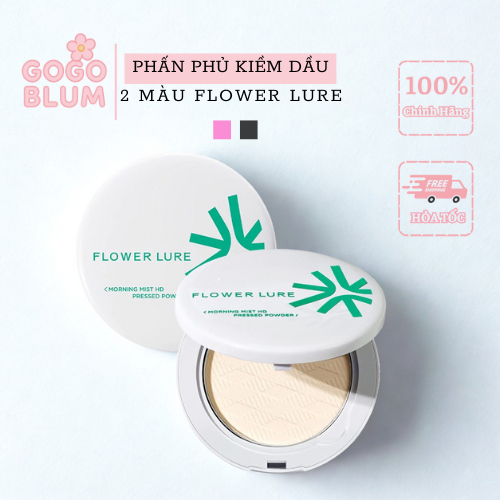FLOWER LURE Phấn Phủ Kiểm Soát Dầu Flower Lure Lâu Trôi Kiềm Dầu Chống Nước Làm Sáng Và Đều Màu Da