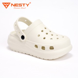   NE54   TẶNG CHARM  Dép Suc Đế Cao Đúc Nguyên Khối Nhãn Hiệu NESTY 