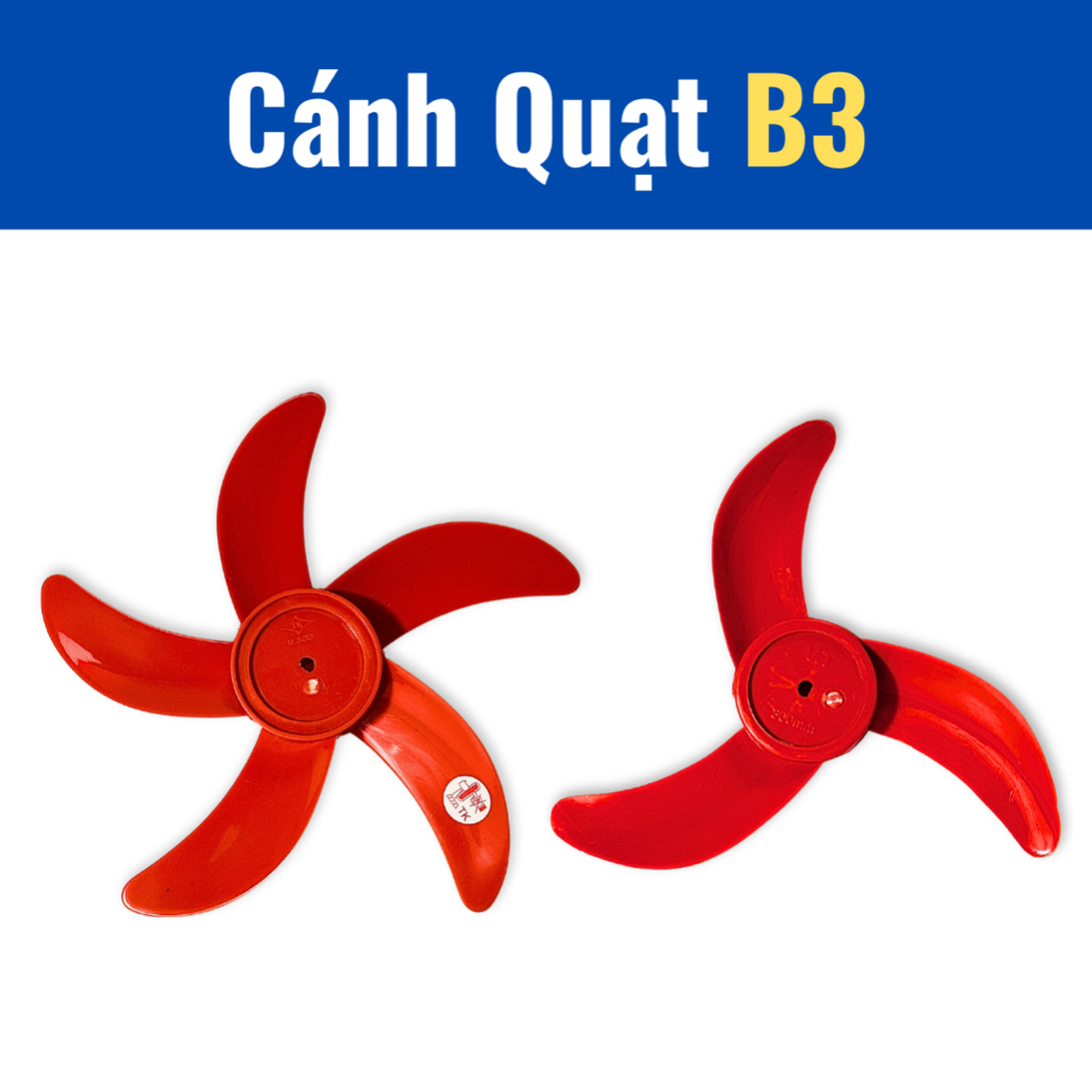 Cánh quạt b300 loại 3 cánh, 5 cánh - đường kính 29cm.