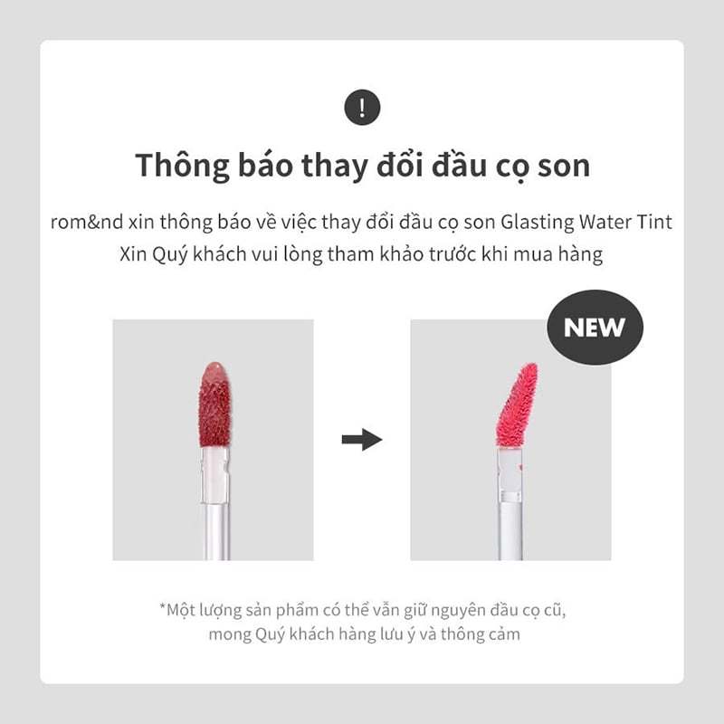 [Rom&nd] Son tint nước siêu lì, lâu trôi Hàn Quốc Romand Glasting Water Tint 4g | BigBuy360 - bigbuy360.vn